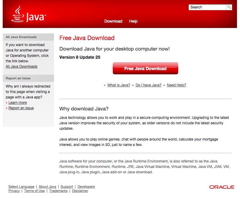 Download Java Version 7 Mac